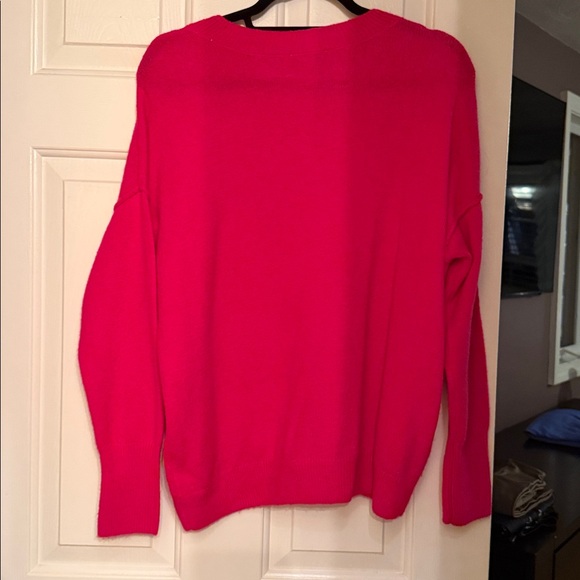 Vince Camuto Vibrant Pink Crew Neck Sweater - Picture 5 of 5
